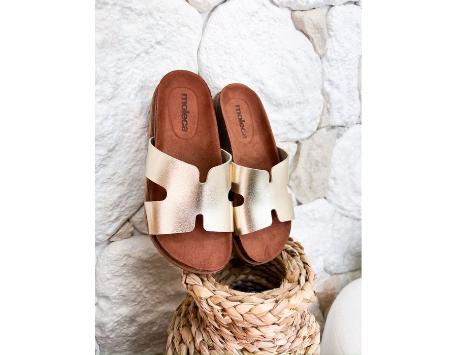 Flat Zana DOURADO - 0005700012 - Morena Brasil Shoes