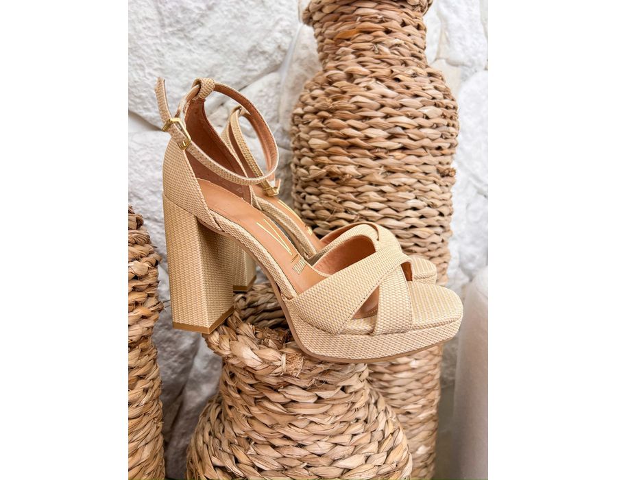 Sandalia Wanessa BEGE - 0008730008 - Morena Brasil Shoes