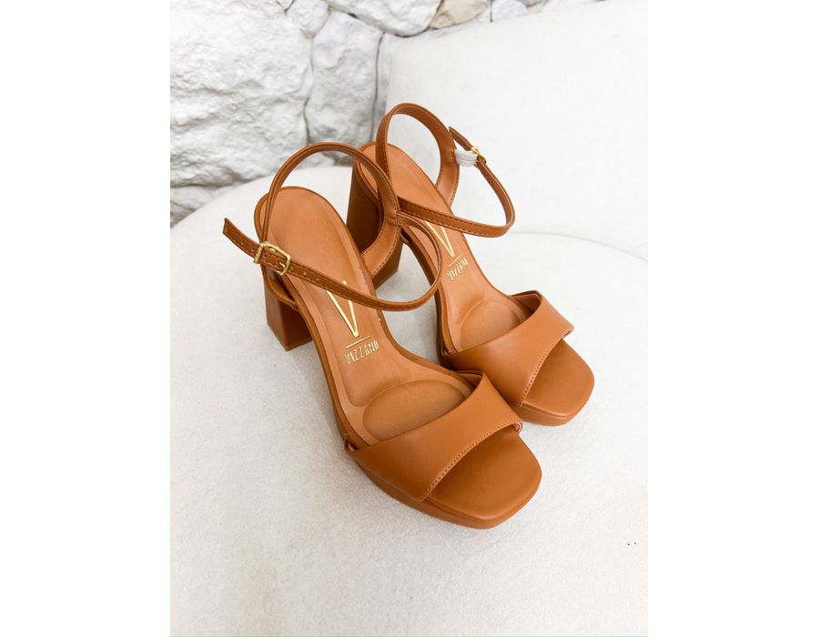 Sandalia Tamires CARAMELO - 0008740011 - Morena Brasil Shoes