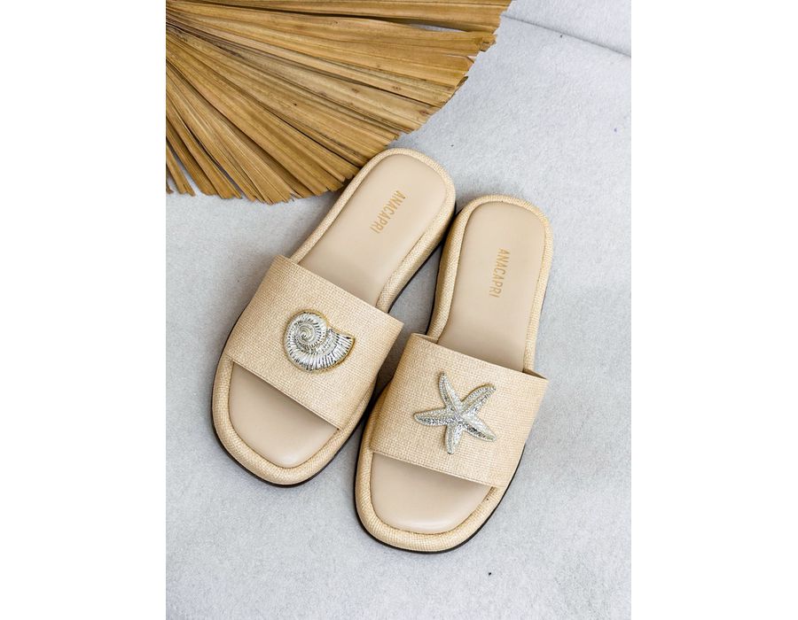Flat Iara OFF WHITE - 0009250002 - Morena Brasil Shoes