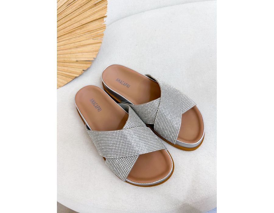 Flat Ariel PRATA - 0009240013 - Morena Brasil Shoes