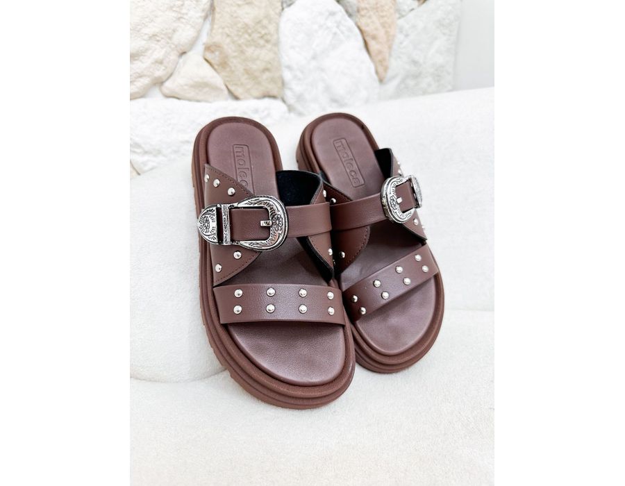 FLAT LIA MARROM - 0003650010 - Morena Brasil Shoes