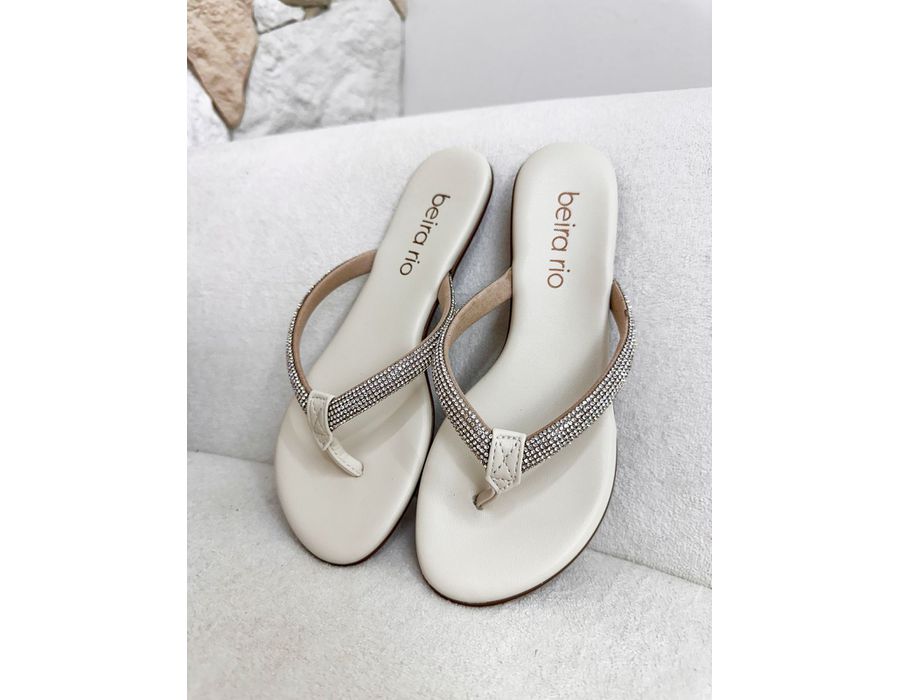 Rasteirinha Dany OFF WHITE - 0009160002 - Morena Brasil Shoes