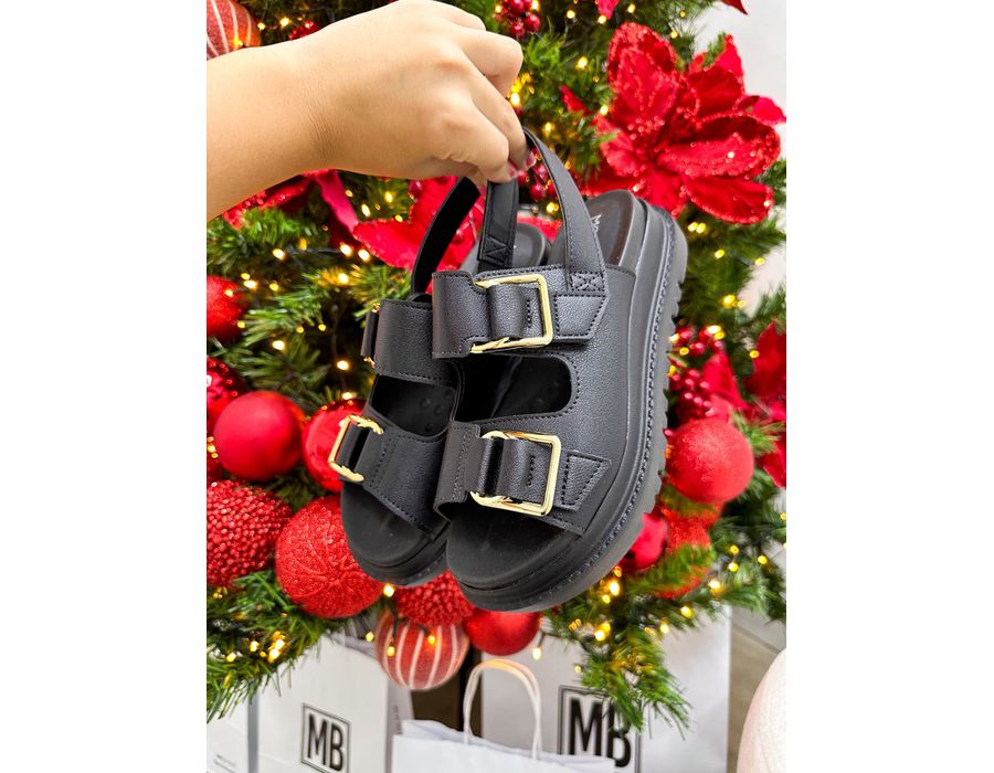 Papete Aurora PRETO - 0007320001 - Morena Brasil Shoes