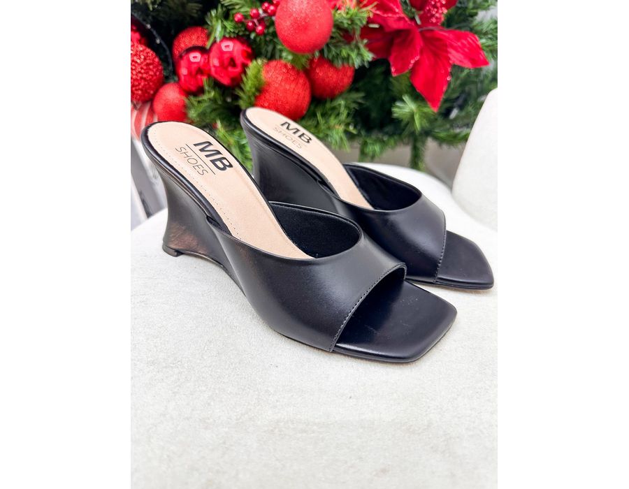 Tamanco Bianca PRETO - 0009390001 - Morena Brasil Shoes