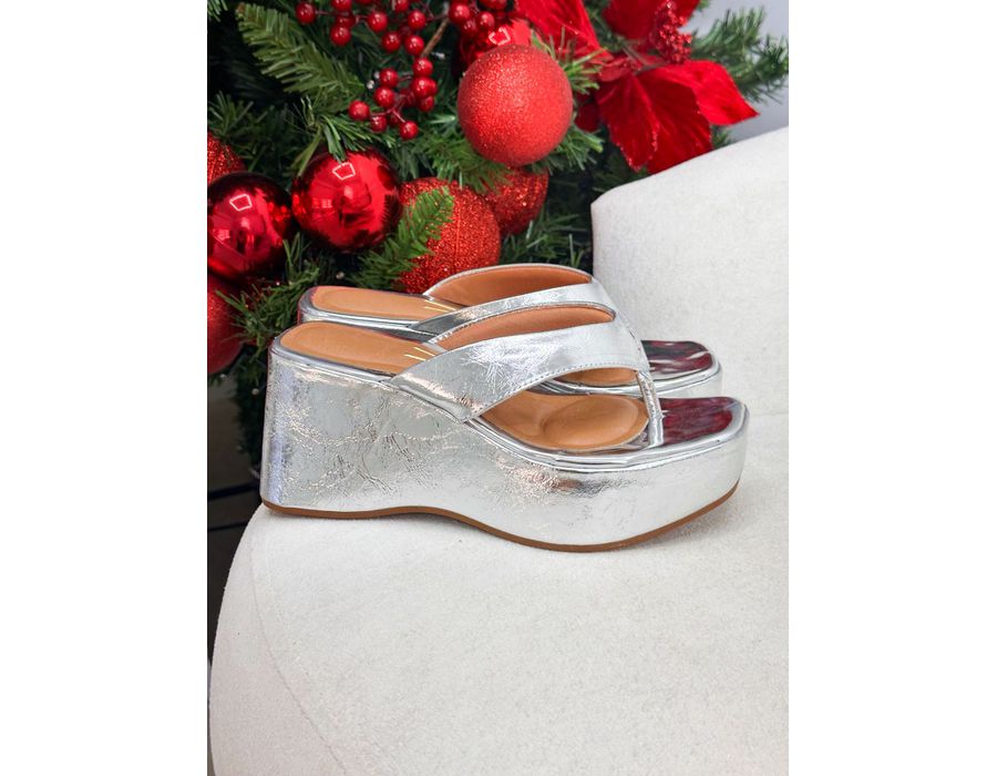 Tamanco Yoko PRATA - 0008910013 - Morena Brasil Shoes