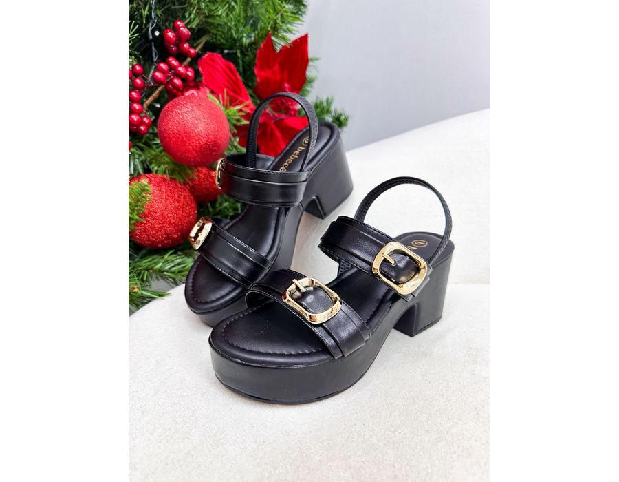 Sandalia Laura PRETO - 0009680001 - Morena Brasil Shoes