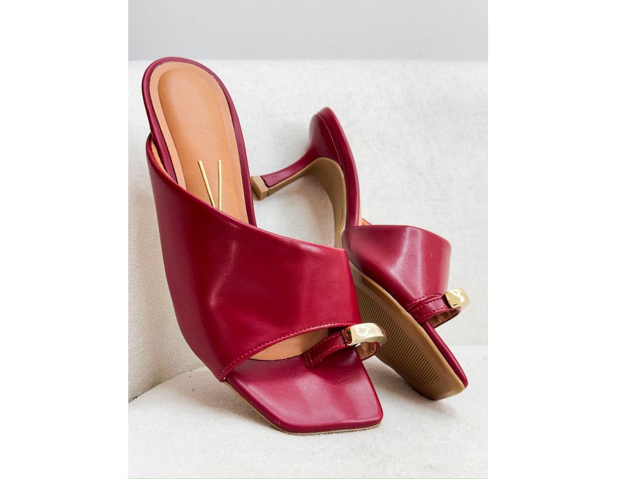 Tamanco Athena BORDO - 0007750101 - Morena Brasil Shoes