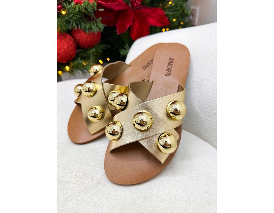 Rasteirinha Lola DOURADO - 0009730012 - Morena Brasil Shoes