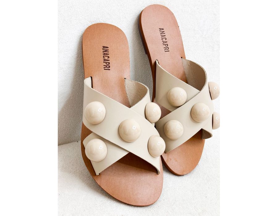 Rasteirinha Lola OFF WHITE - 0009730002 - Morena Brasil Shoes