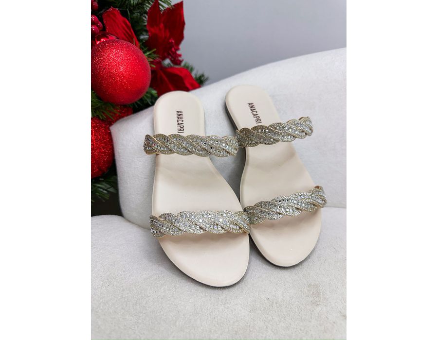 Rasteirinha Mya OFF WHITE - 0009770002 - Morena Brasil Shoes