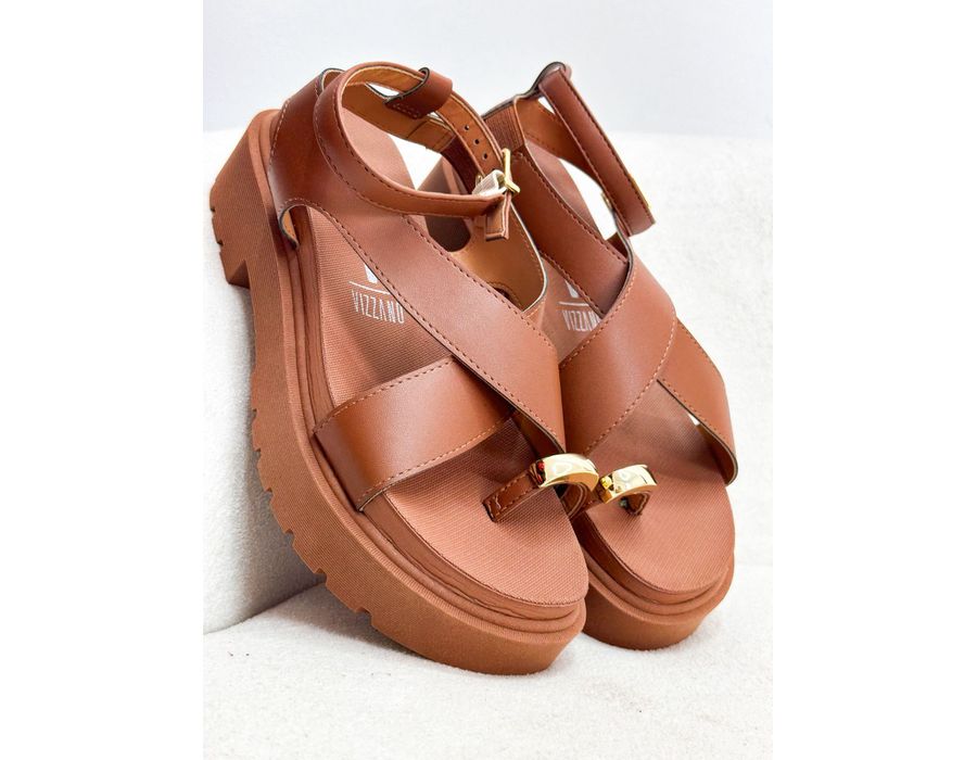 Papete Marielle MARROM - 0006680010 - Morena Brasil Shoes