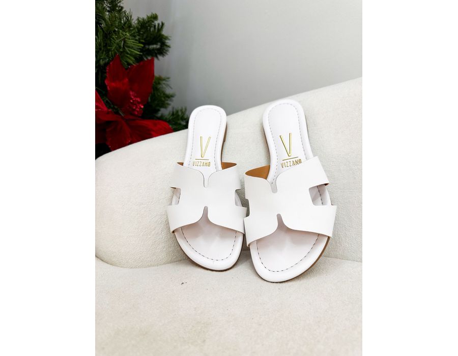 Rasteirinha Gabrielle BRANCO - 0007550014 - Morena Brasil Shoes