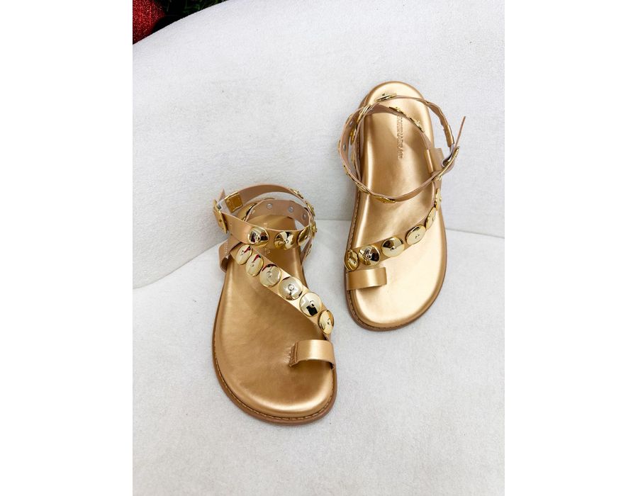 Papete Meg DOURADO - 0009670012 - Morena Brasil Shoes