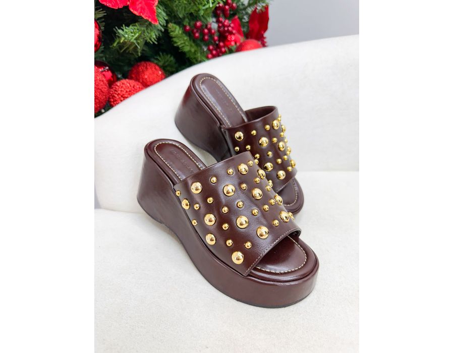 Tamanco Luma MARROM - 0009600010 - Morena Brasil Shoes