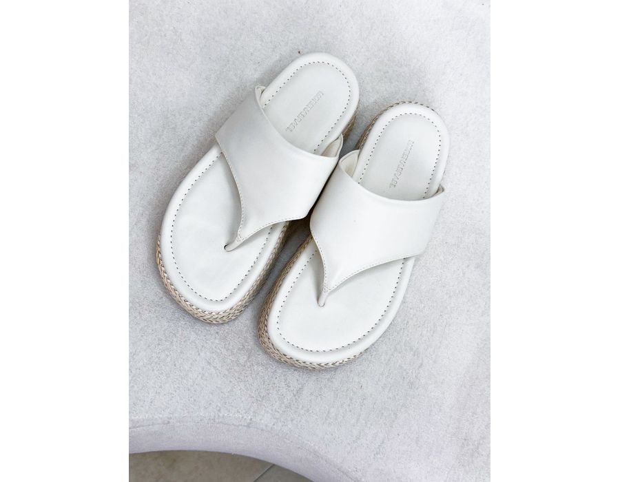 Flat Sasha OFF WHITE - 0009650002 - Morena Brasil Shoes