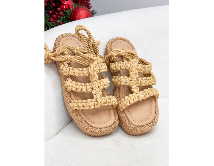 Papete Dominique BEGE - 0009630008 - Morena Brasil Shoes