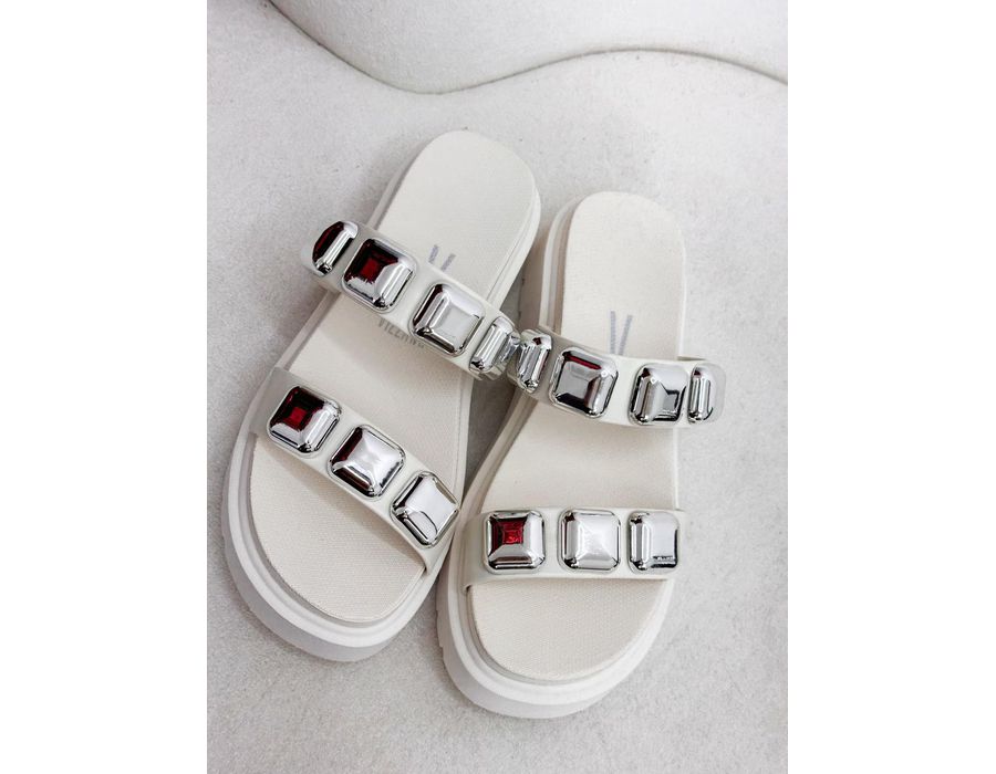 Flat Lika OFF,PRATA - 0009840105 - Morena Brasil Shoes