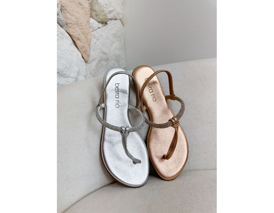 Rasteirinha Olivia ROSE METALIZADO - 0007640033 - Morena Brasil Shoes