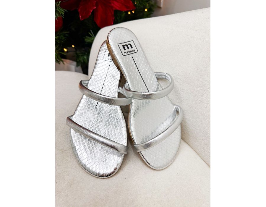 Rasteirinha Nina PRATA - 0009950013 - Morena Brasil Shoes