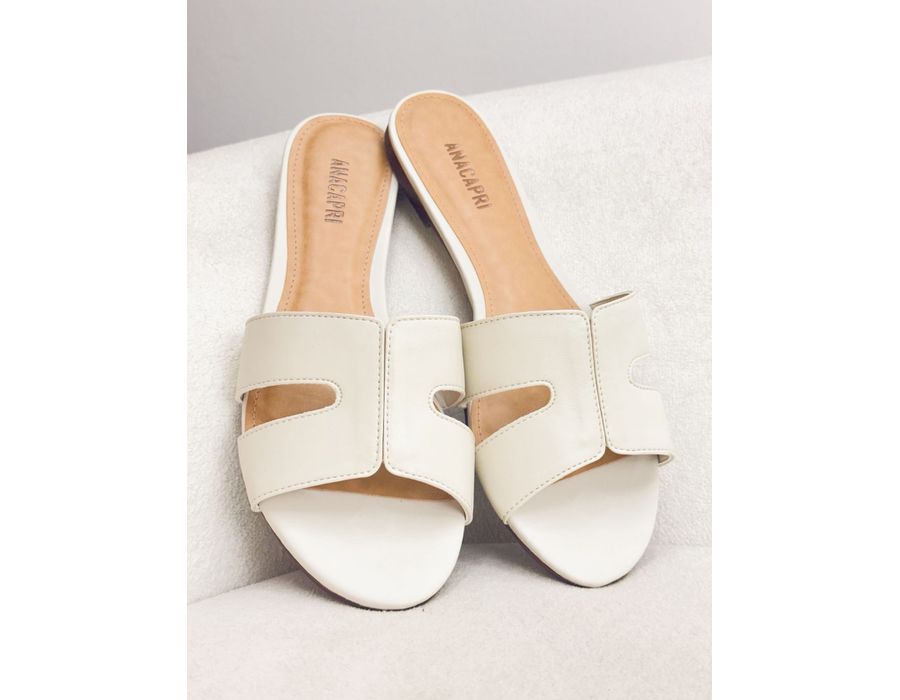Rasteirinha Silvana OFF WHITE - 0008880002 - Morena Brasil Shoes