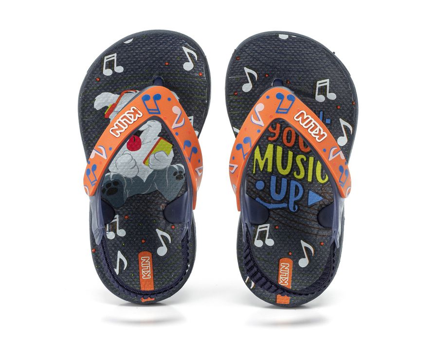 CHINELO KLIN 442131 MARINHO/LARANJA