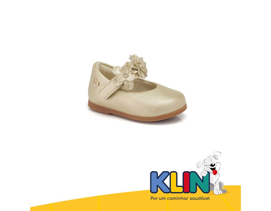 SAPATILHA KLIN 125194 DOURADO