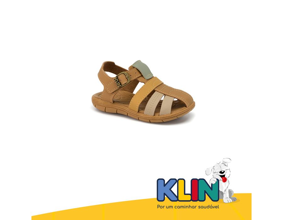 SANDALIA KLIN 171265 CAPUCCINO/PALHA