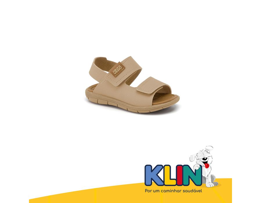 SANDALIA KLIN 171266 PALHA/CAPUCCINO