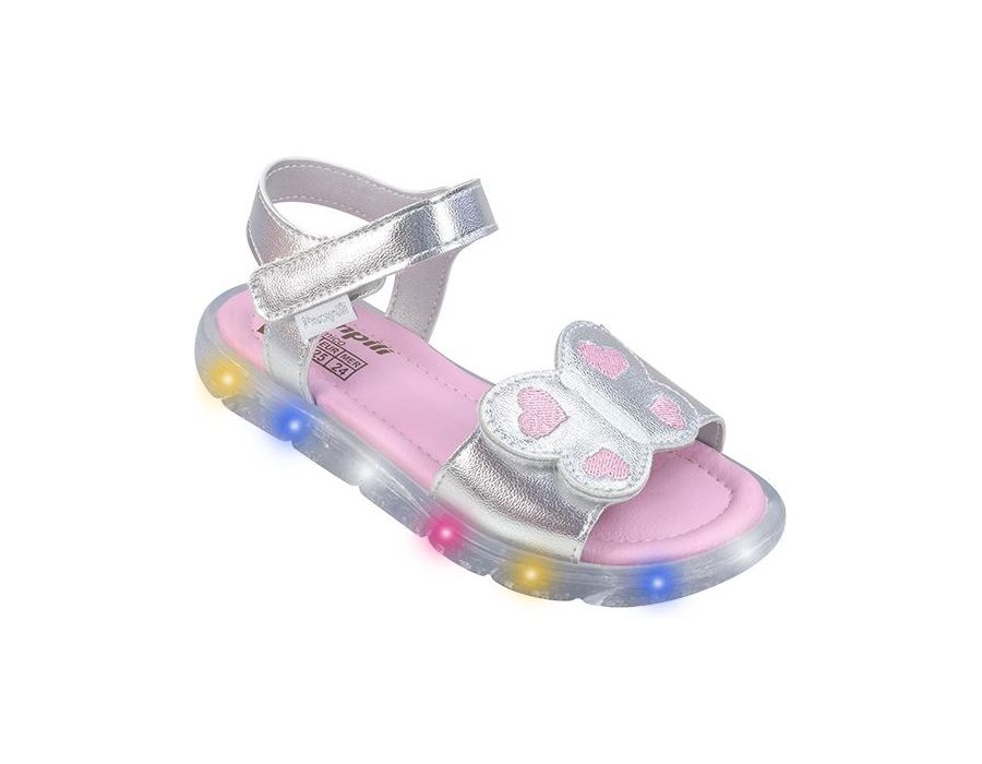 SANDALIA PAMPILI 697064 LED PRATA