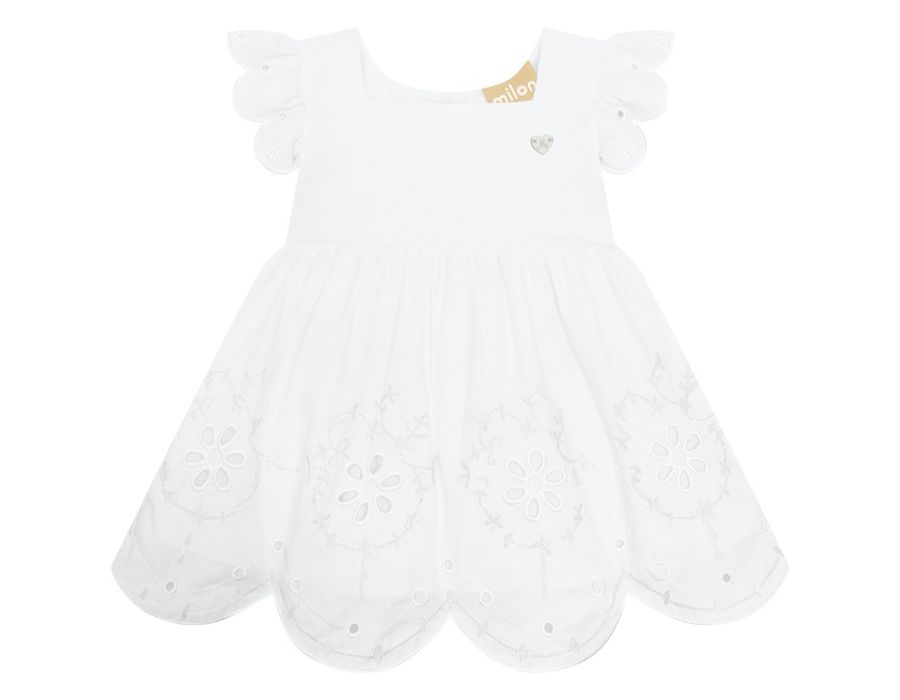 VESTIDO MILON 2001115 BATIZADO 0 A 24 MESES