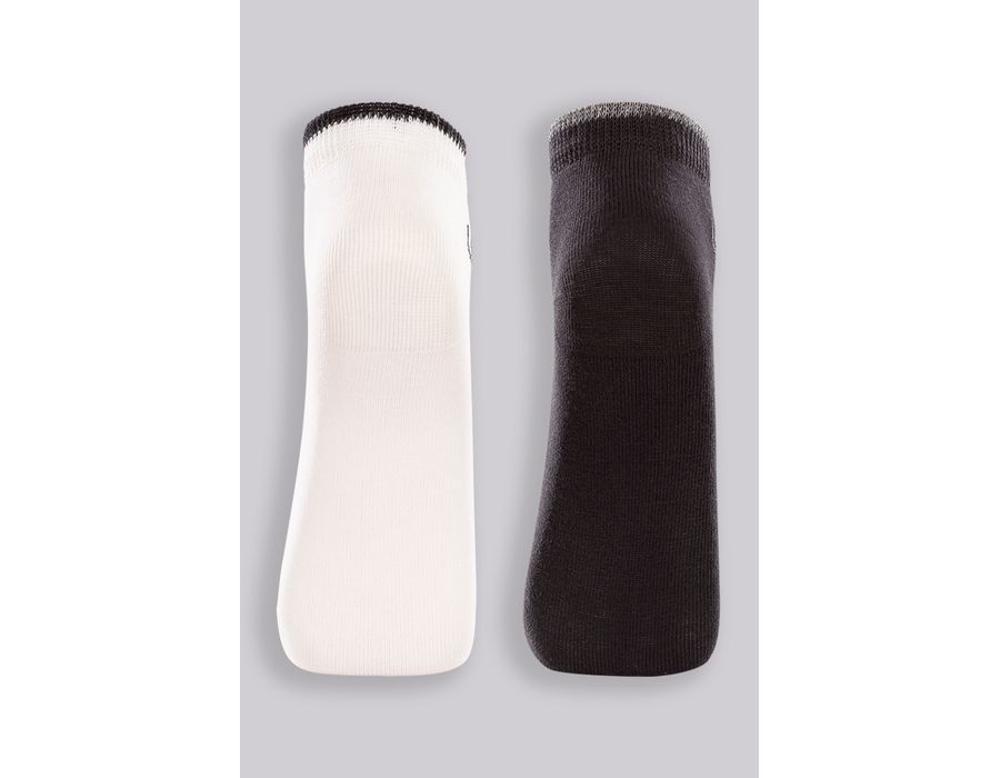 KIT C/2 MEIA LUPO 2835 BRANCA/PRETA