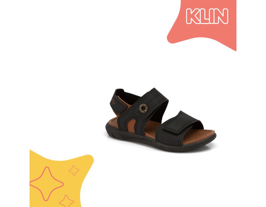 PAPETE KLIN 129178 PRETO/CARAMELO