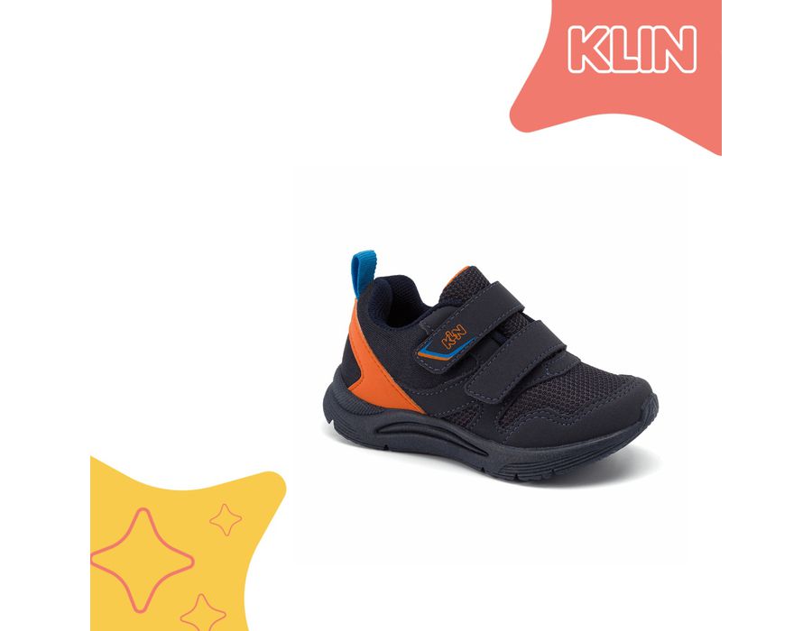 TENIS KLIN 199131 MARINHO/LARANJA/CIANO