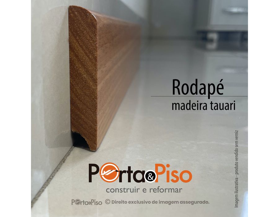 Rodapé em madeira maciça tauari | Porta & Piso