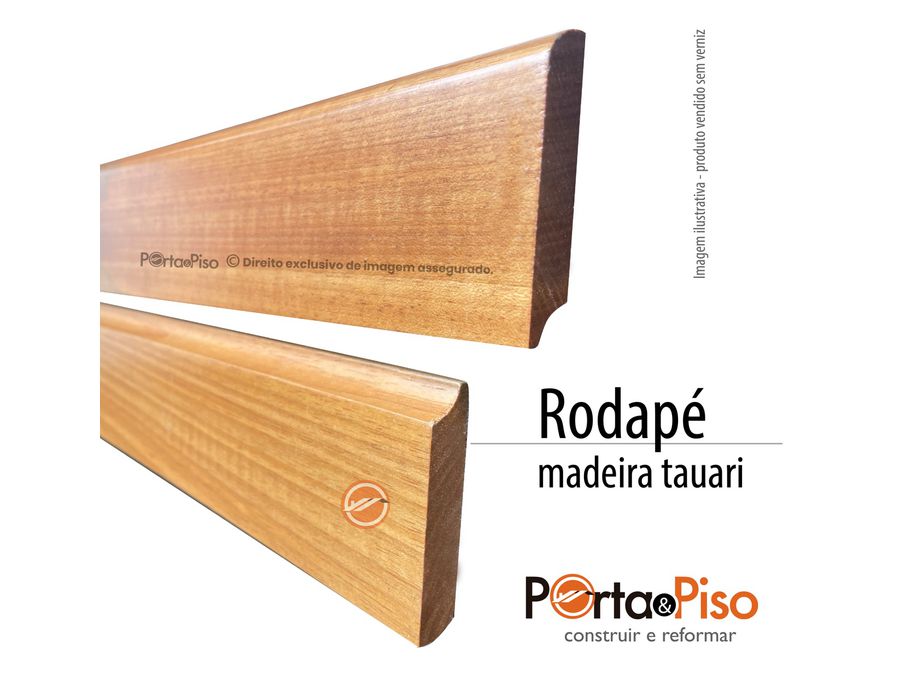 Rodapé em madeira maciça tauari | Porta & Piso