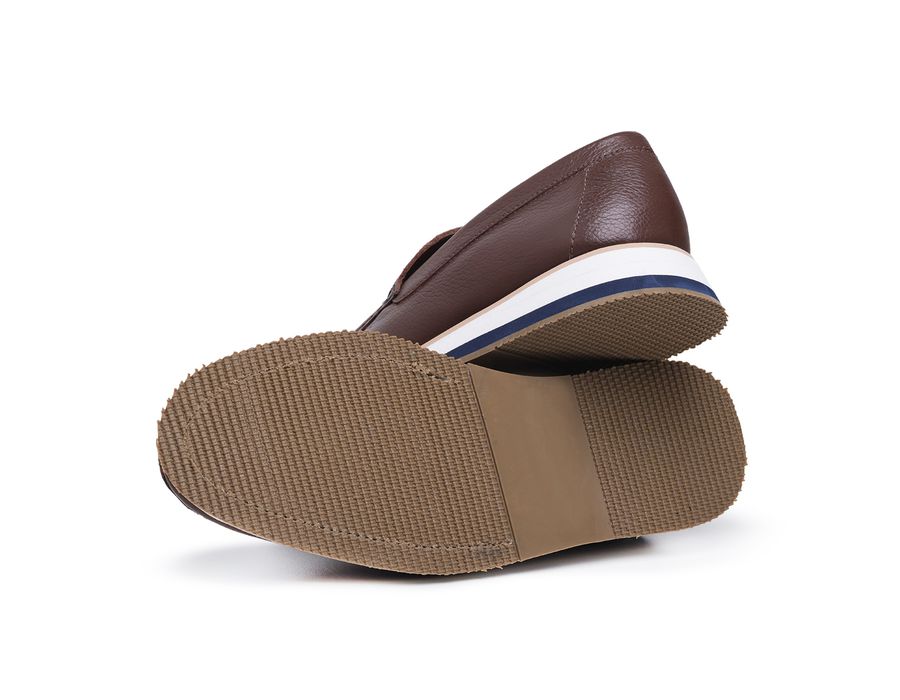 Mocassim Couro Cooper Café STEFANELLO