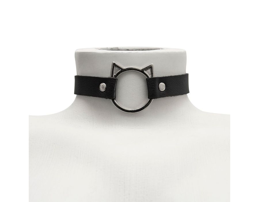 Choker Gargantilha com Pingente de Gatinho