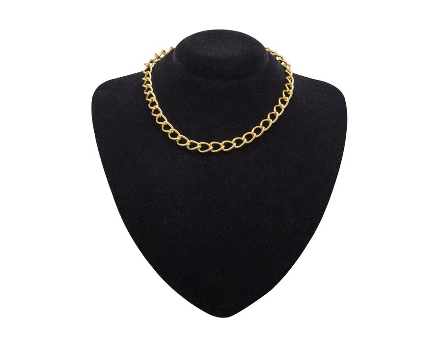 Colar Gargantilha de Corrente Dourado