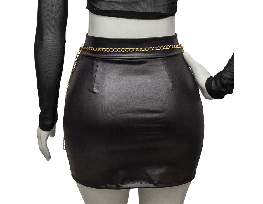 Acessório Cinto Body Chain com Três Correntes Dourado