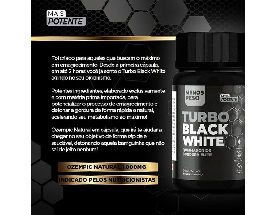 Turbo Black White - Queimador Elite
