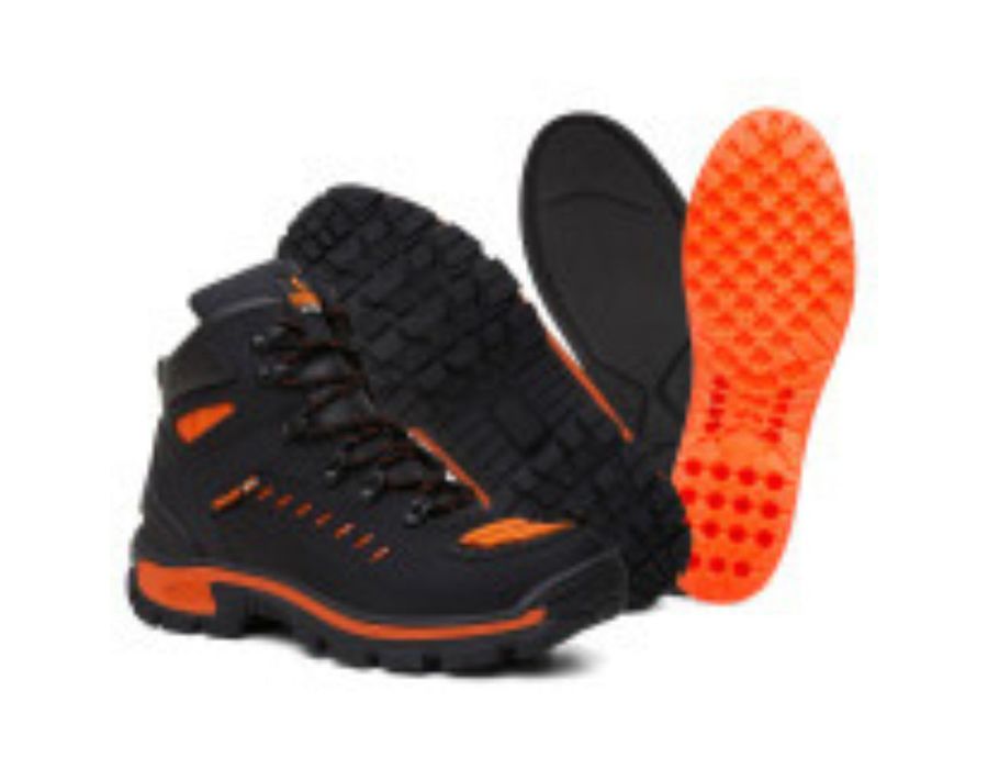 Bota Adventure Motors Preto e Laranja
