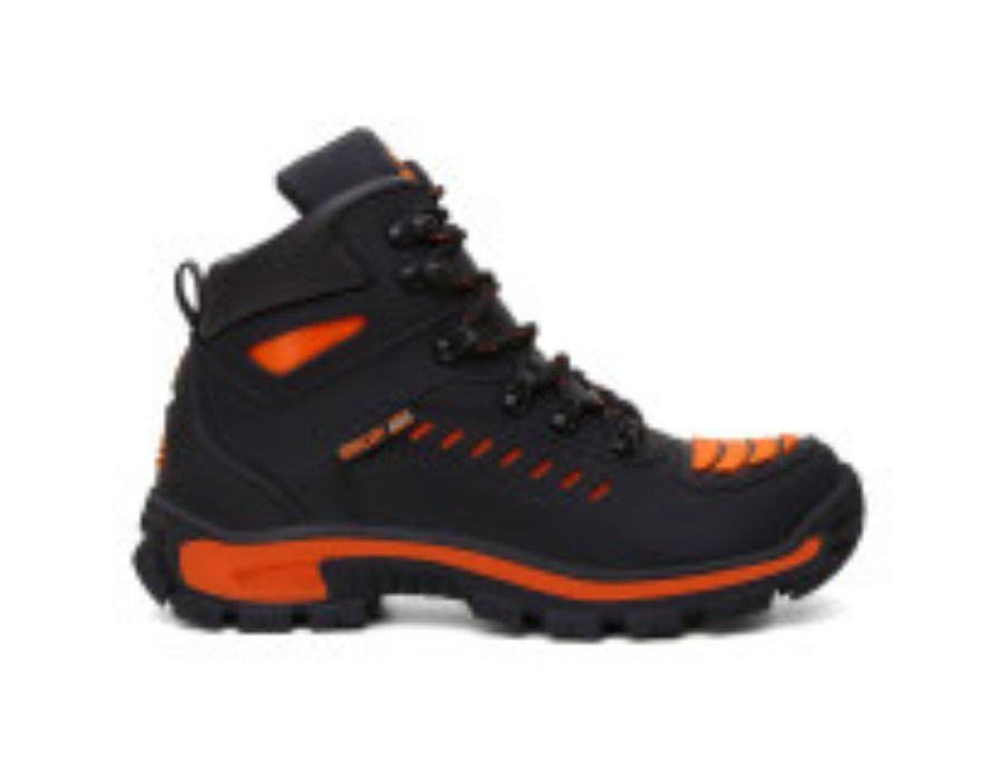 Bota Adventure Motors Preto e Laranja