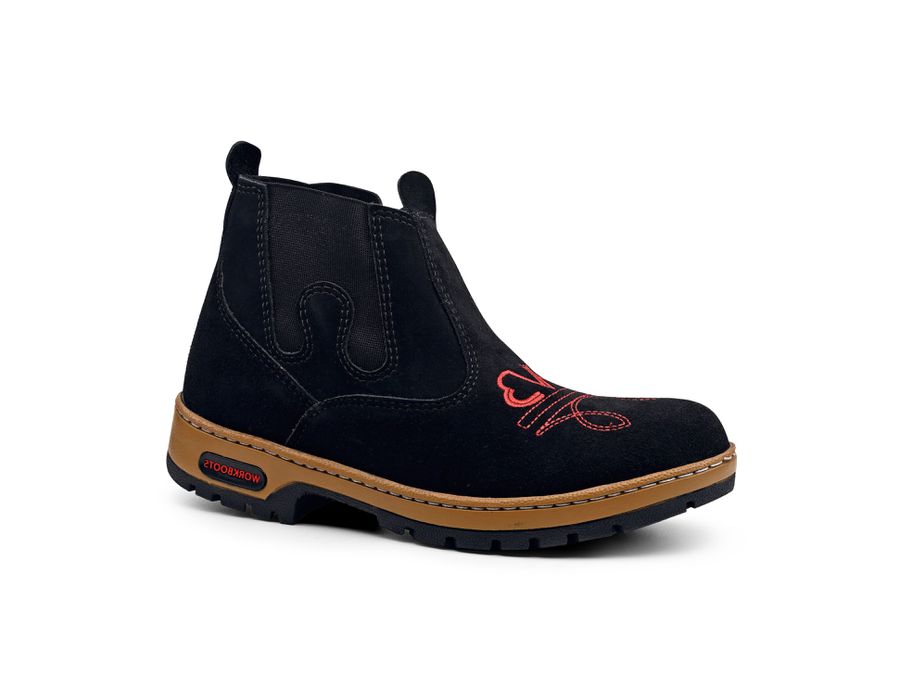 Bota Agro Elástico Aberto - Preto