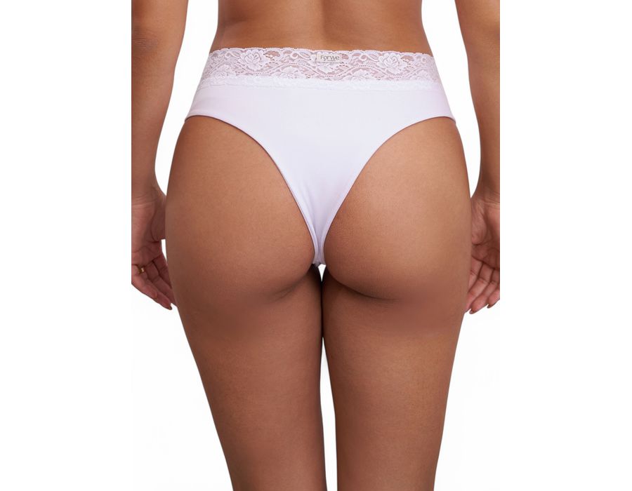 Calcinha Tanga Alta - Branco