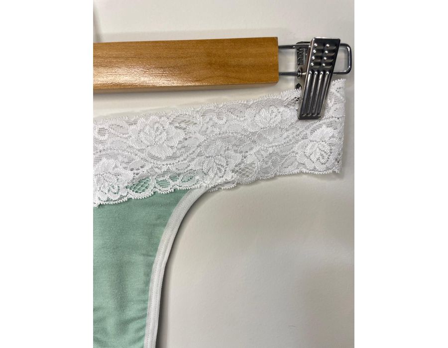 Calcinha Fio Dental Duplo - Verde