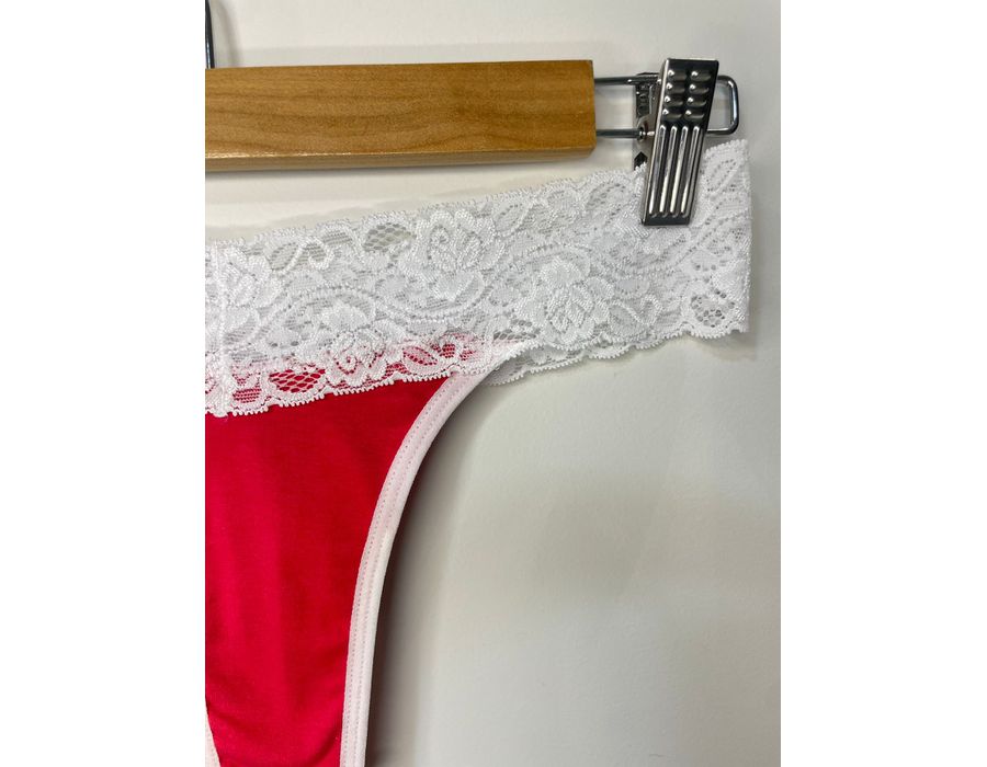 Calcinha Fio Dental Duplo - Vermelho