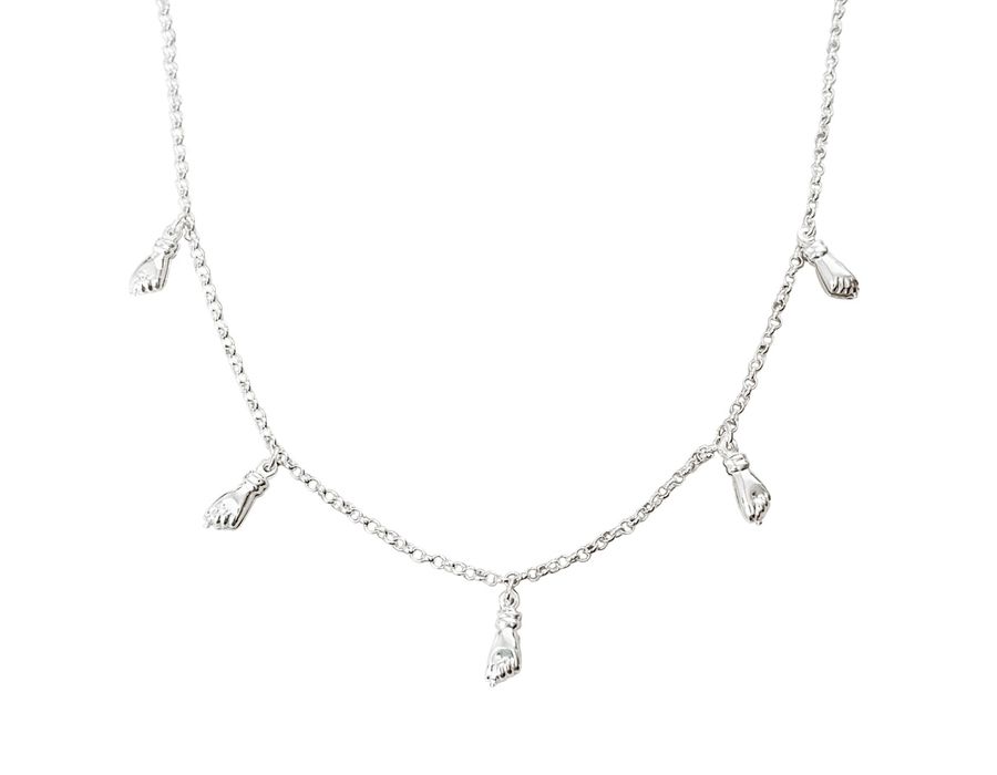 Colar Choker Figa Prata 925 - 1072 - MEDALS STORE