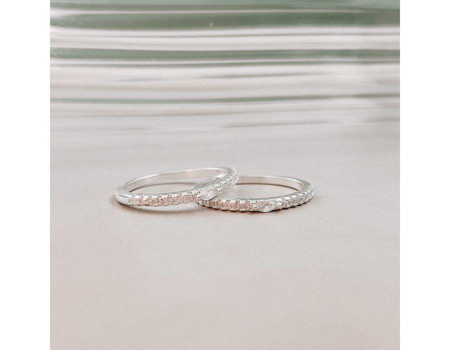 Anel Cravejado Aura Prata 925 - 8211A - MEDALS