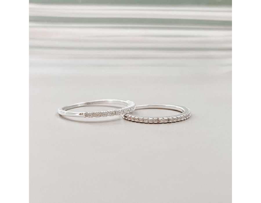 Anel Aparador Cravejado Louise Prata 925 - 8210A - MEDALS